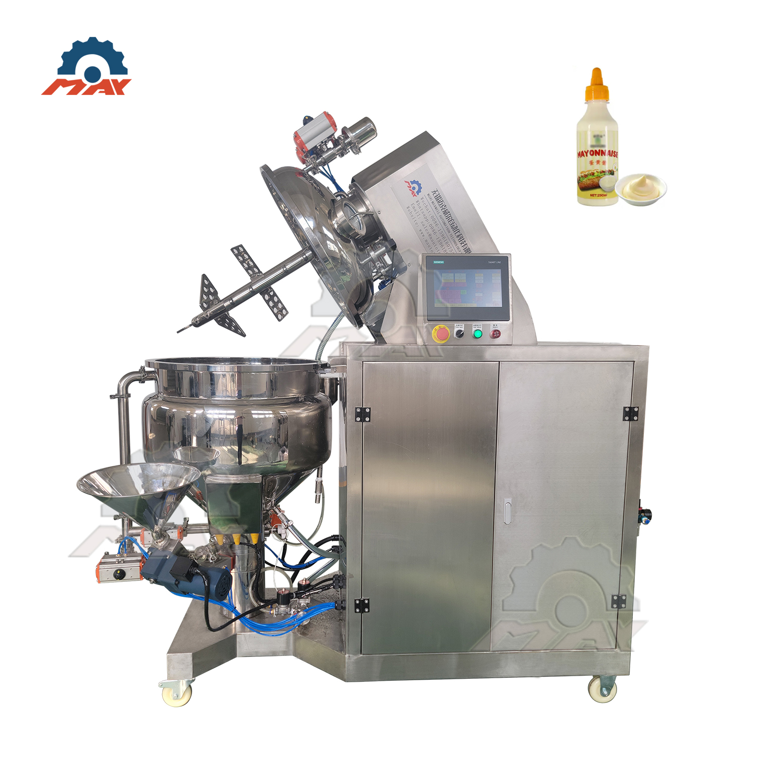 100L Mayonnaise Making Machine Emulsifying Mixer Equipment 2023 New Design