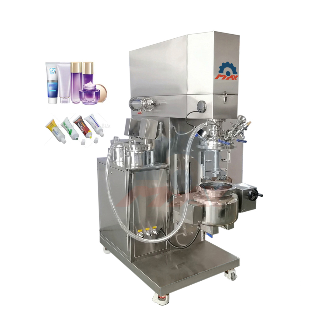 10L Lab Vacuum Emulsifying Machine with Water Pot and Oil Pot